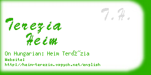 terezia heim business card